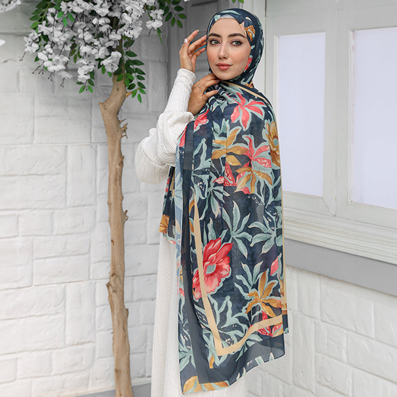 Chiffon Hijab -Printed