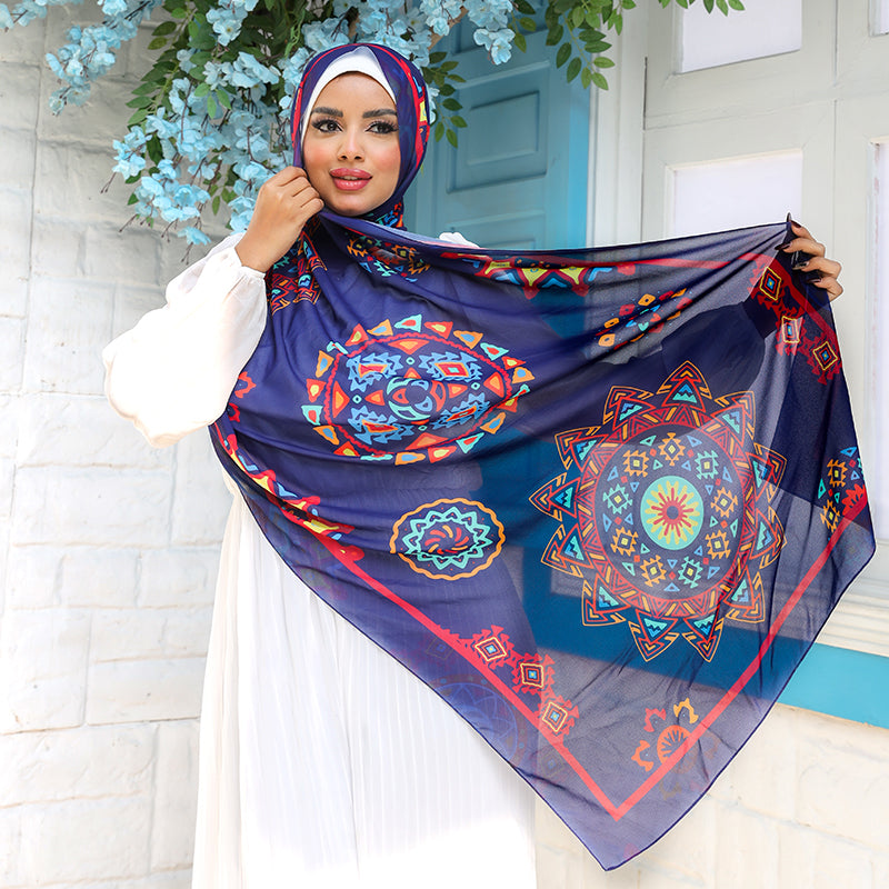 Chiffon Hijab -Printed