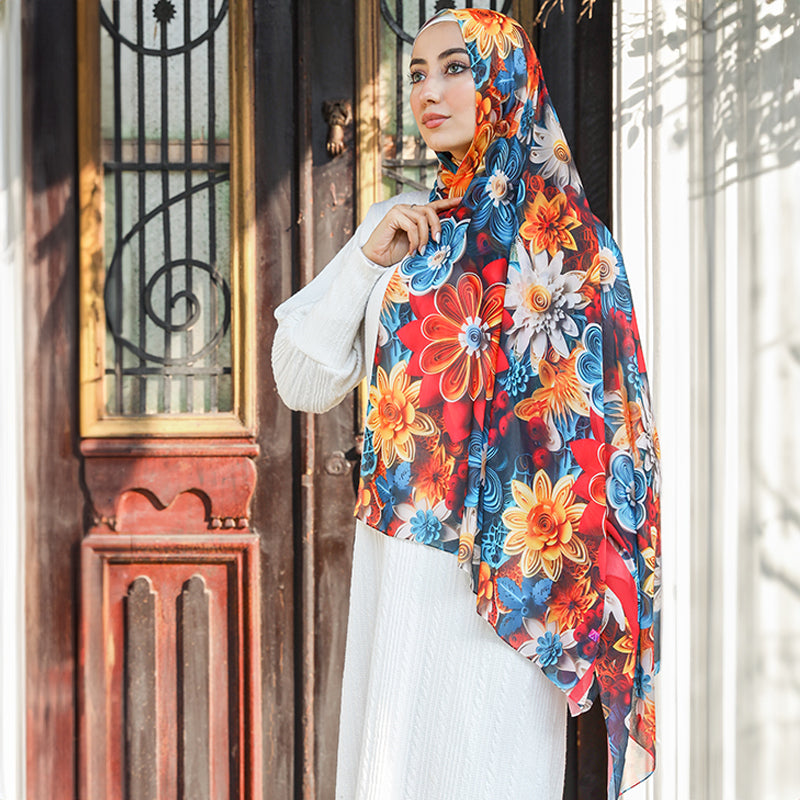 Chiffon Hijab -Printed