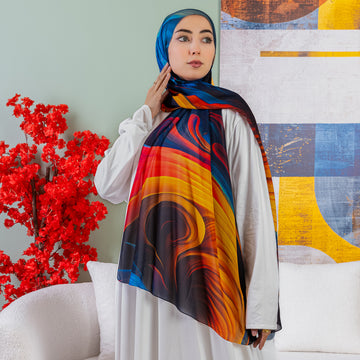 Chiffon Hijab -Printed