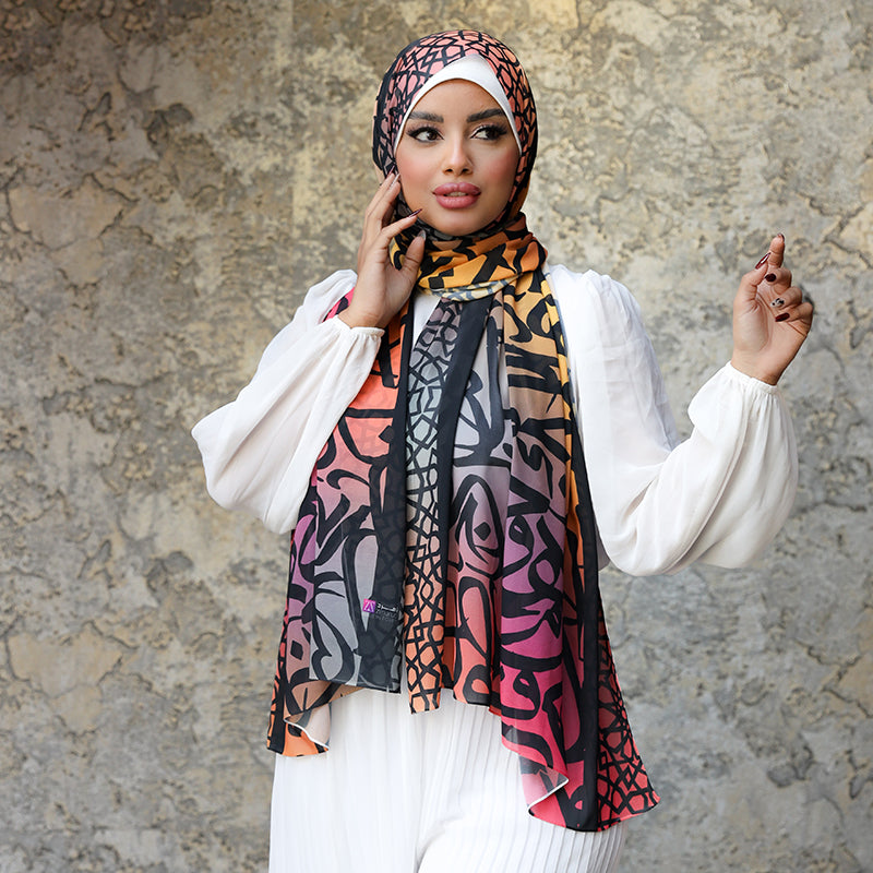 Chiffon Hijab -Printed