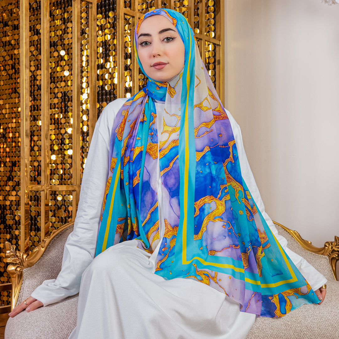 Chiffon Hijab -Printed