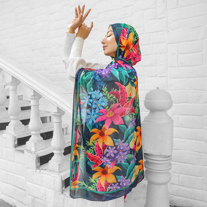 Chiffon Hijab -Printed