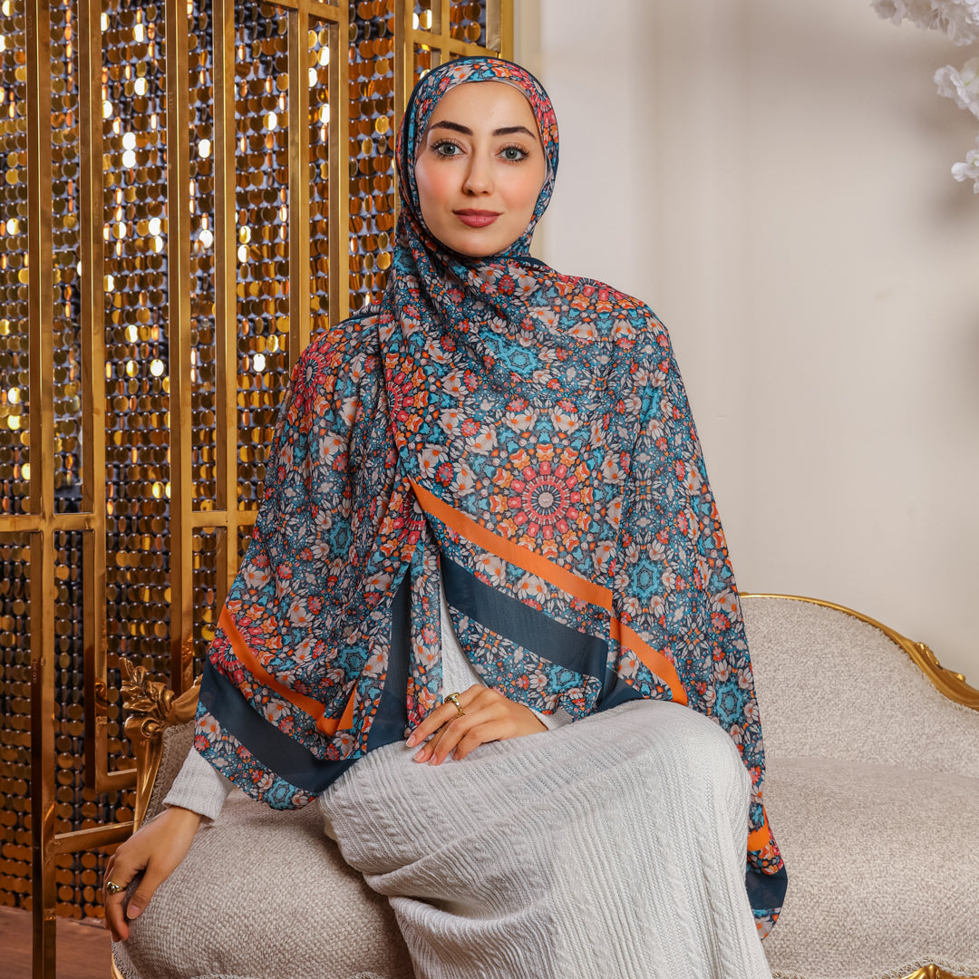 شيلة شيفون - مطبوع