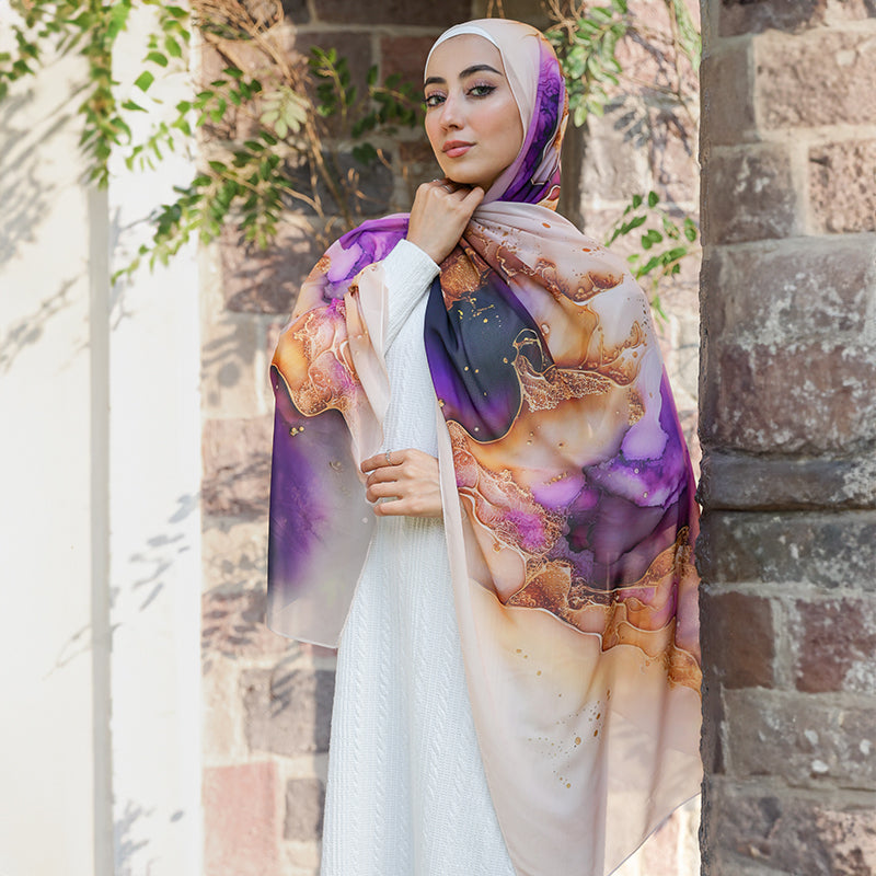 Chiffon Hijab -Printed