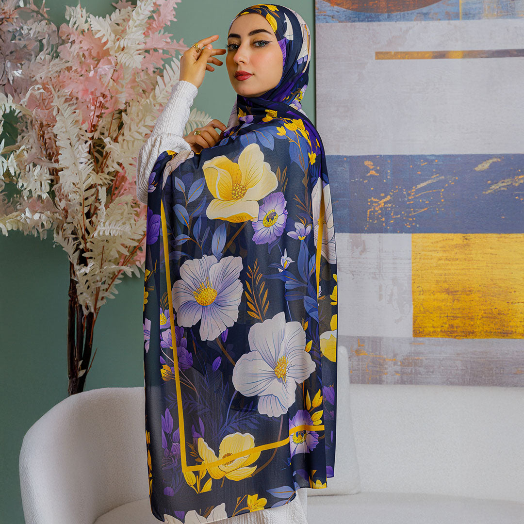 Chiffon Hijab -Printed