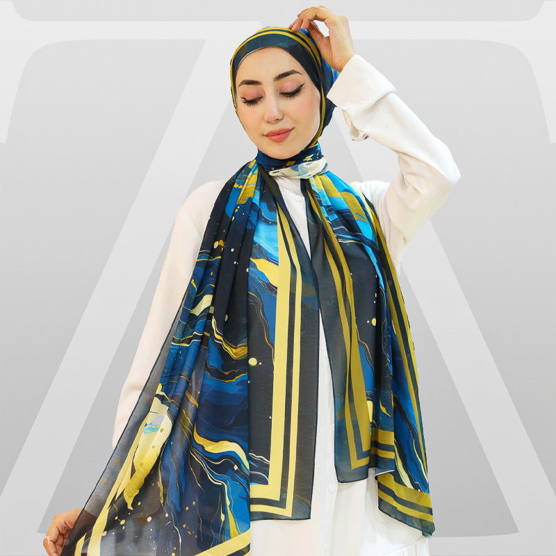 Chiffon Hijab -Printed