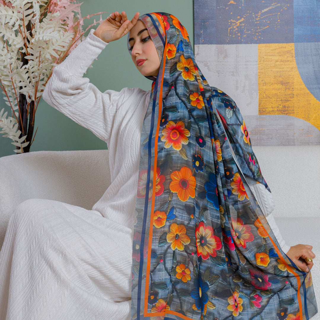 Chiffon Hijab -Printed