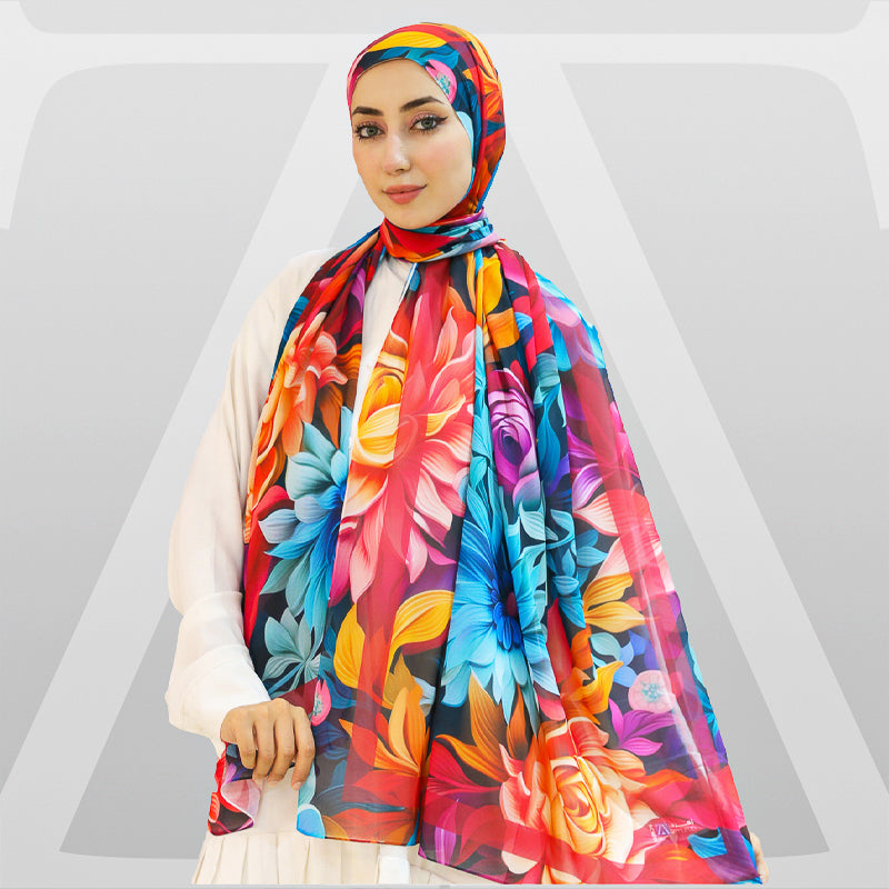 Chiffon Hijab -Printed
