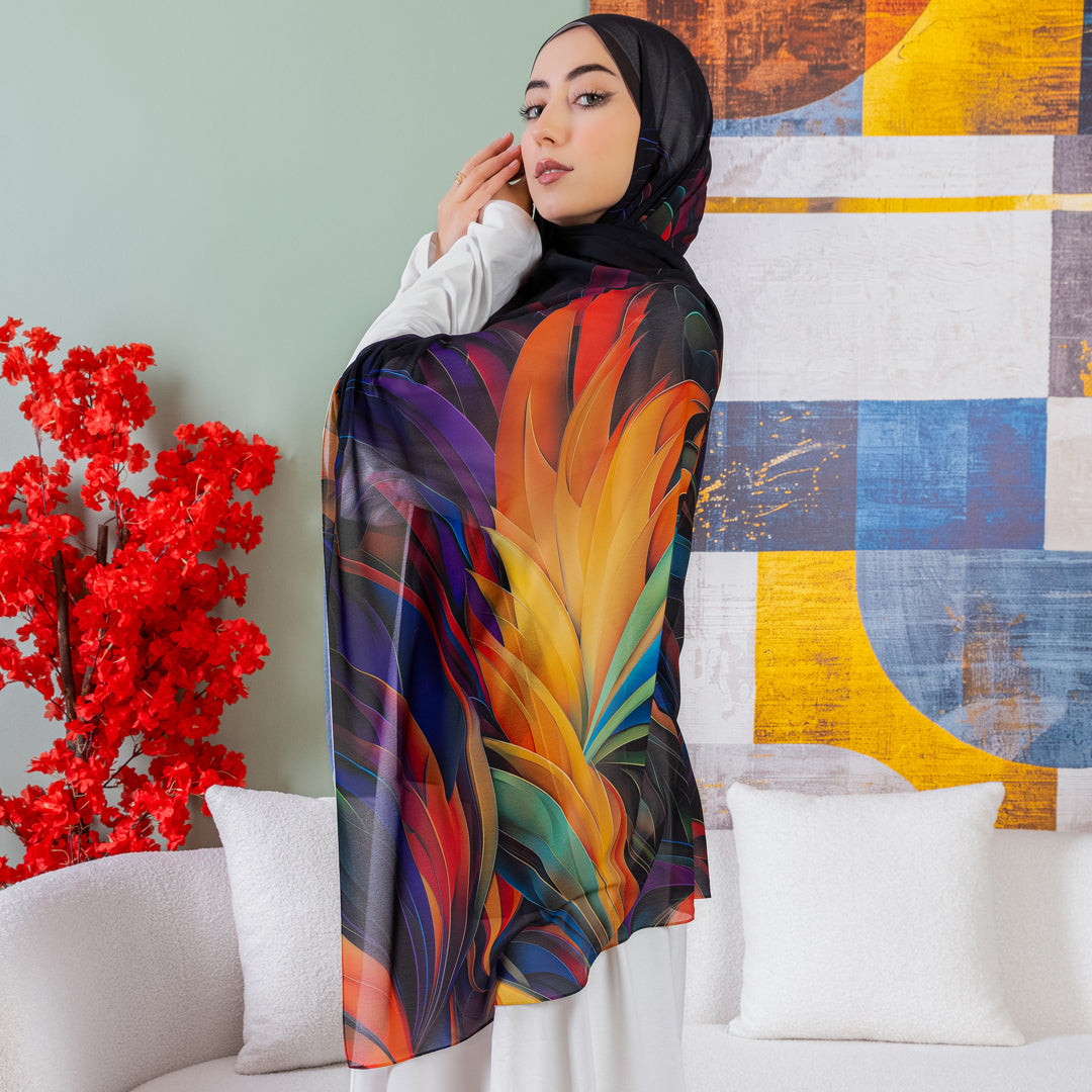 Chiffon Hijab -Printed