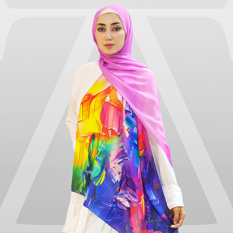 Chiffon Hijab -Printed