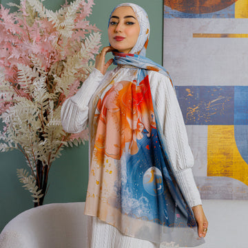 Chiffon Hijab -Printed