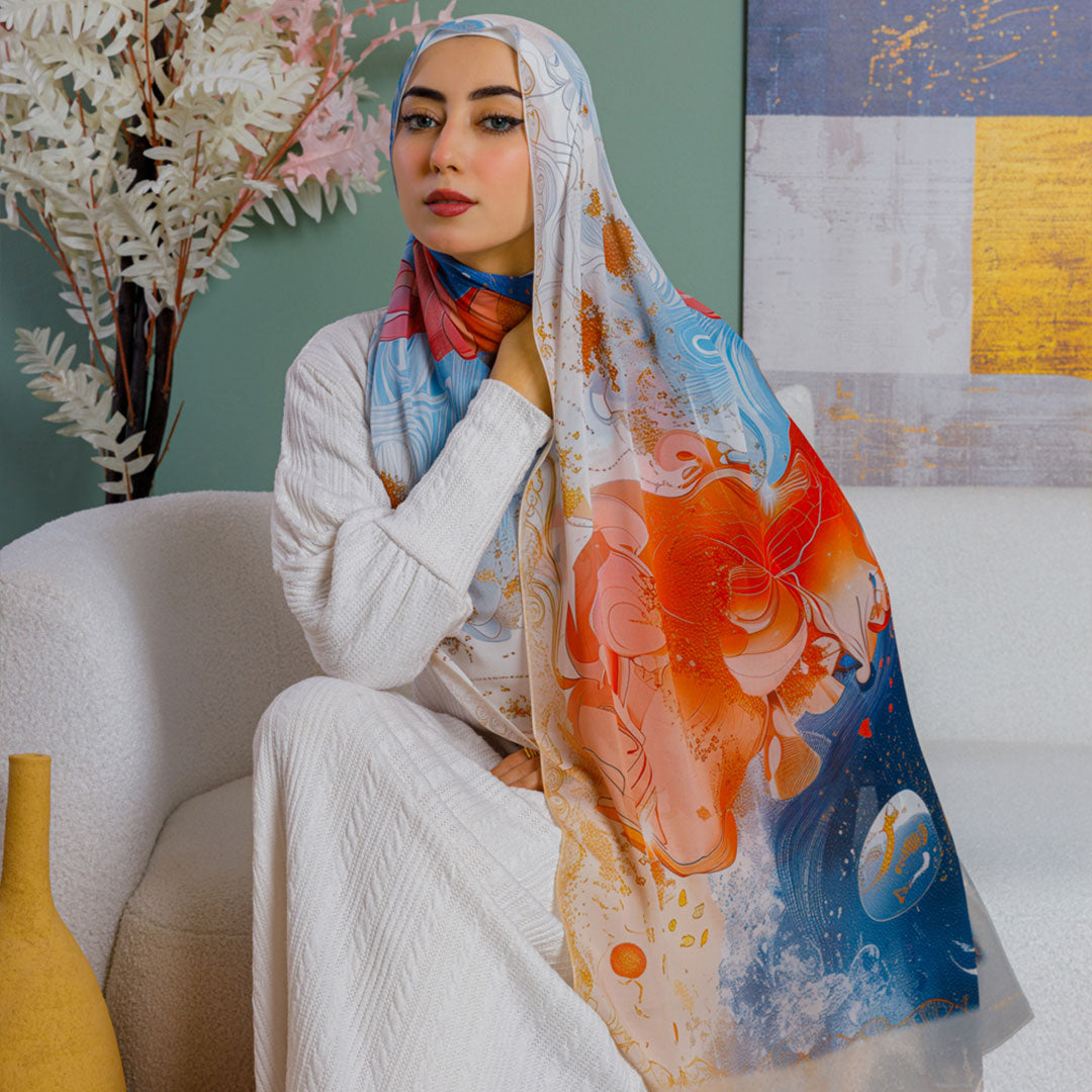 Chiffon Hijab -Printed