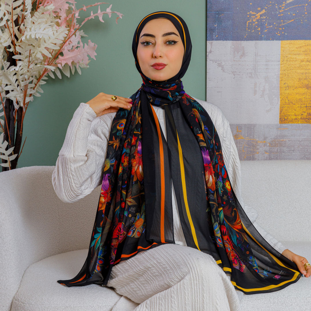 Chiffon Hijab -Printed