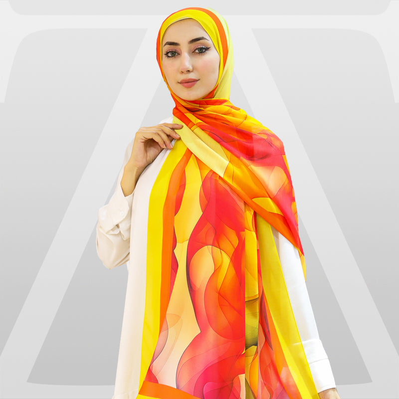Chiffon Hijab -Printed