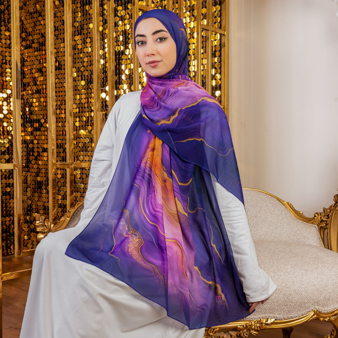 Chiffon Hijab -Printed
