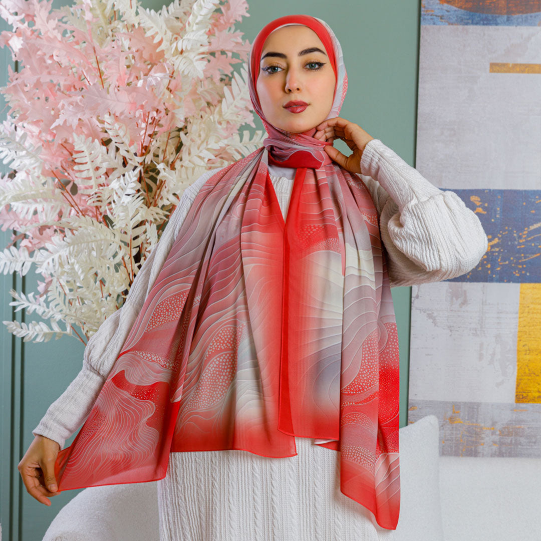 Chiffon Hijab -Printed