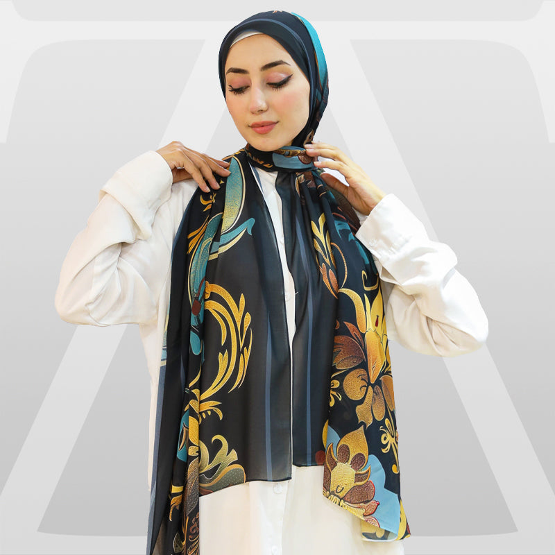 Chiffon Hijab -Printed