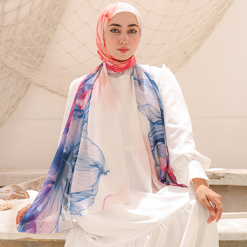 Chiffon Hijab -Printed