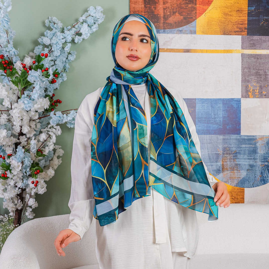 Chiffon Hijab -Printed