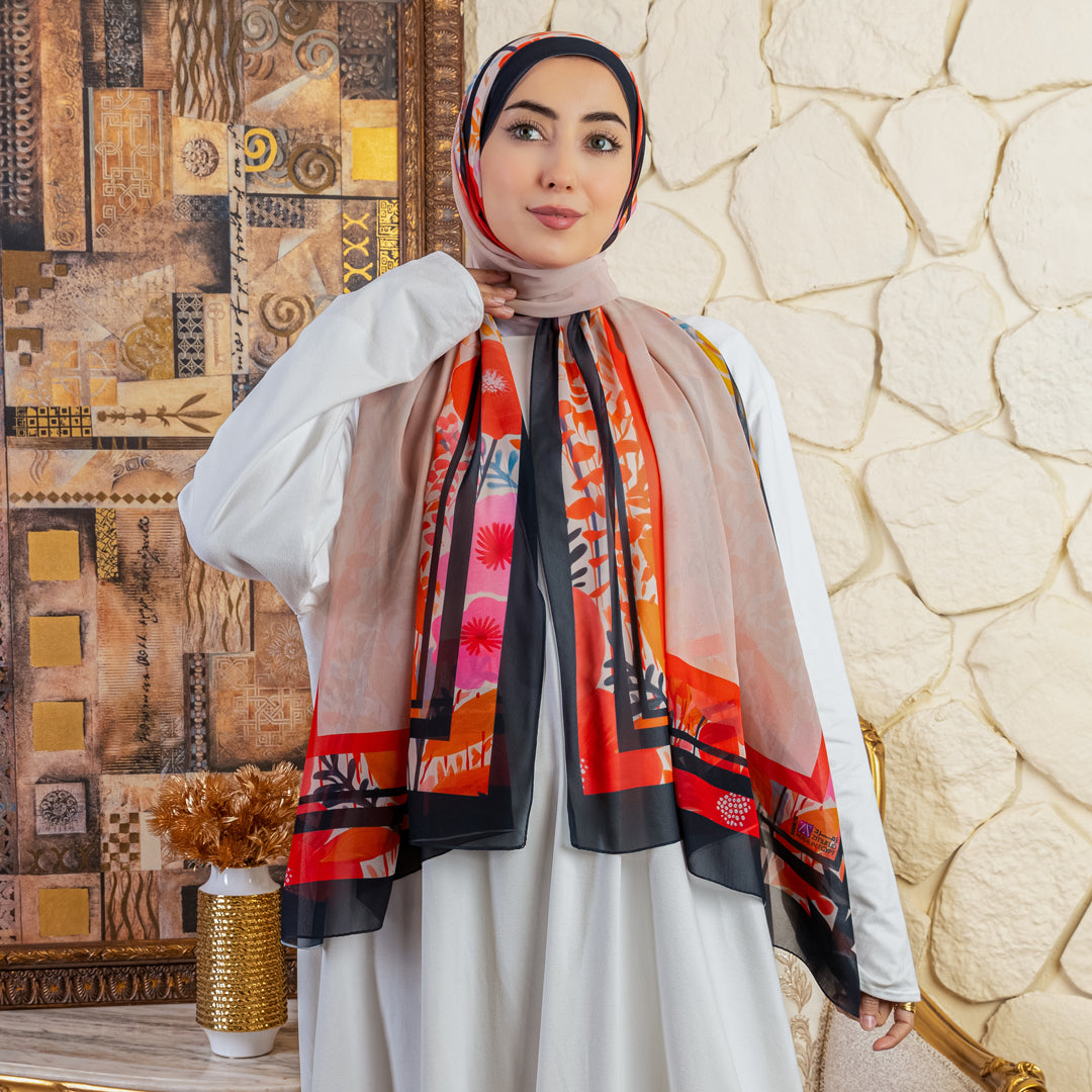 Chiffon Hijab -Printed