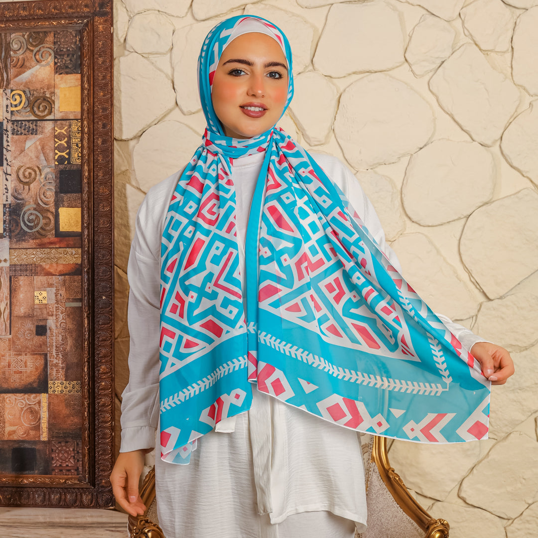 Chiffon Hijab -Printed
