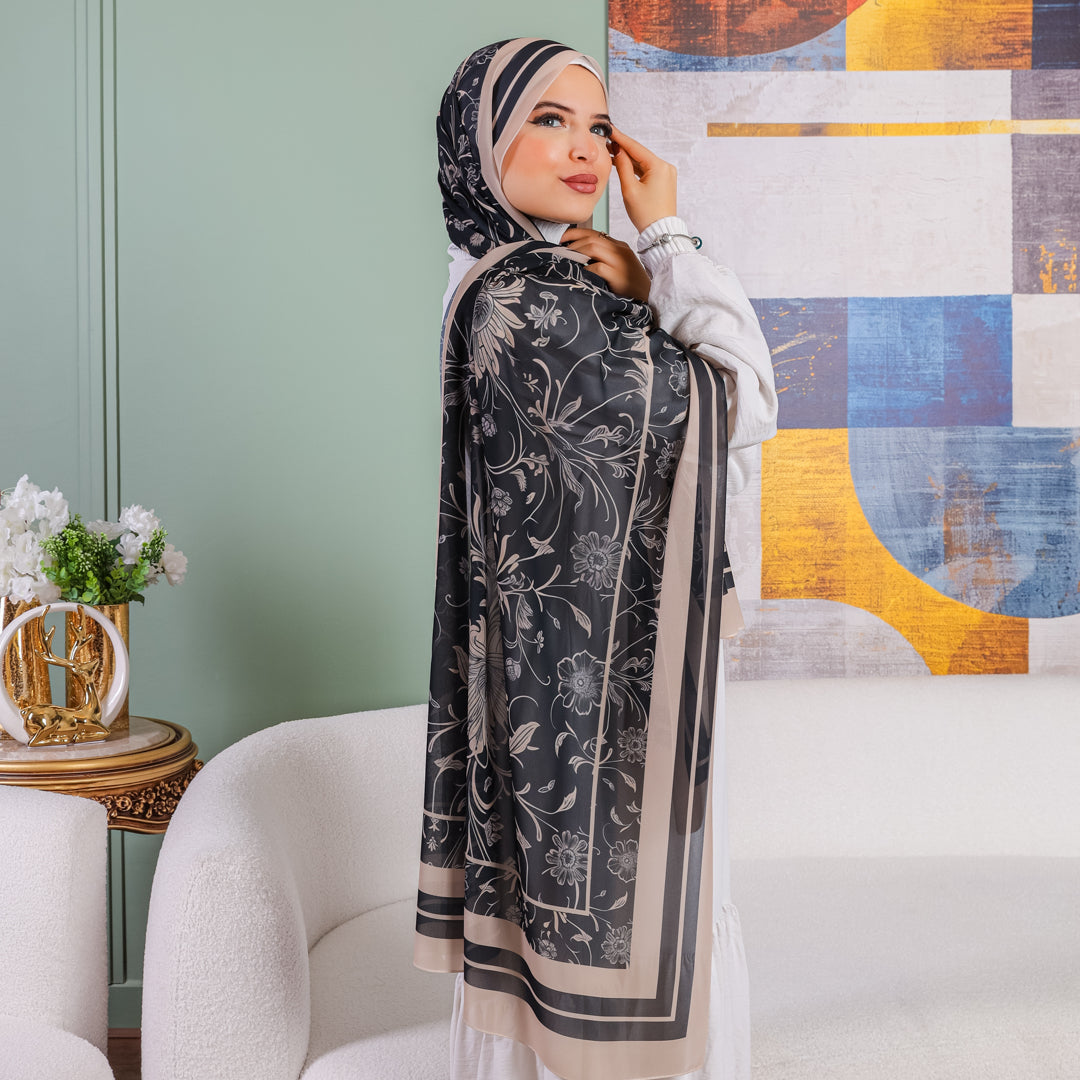 Chiffon Hijab -Printed