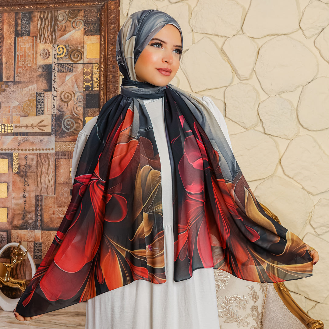 Chiffon Hijab -Printed