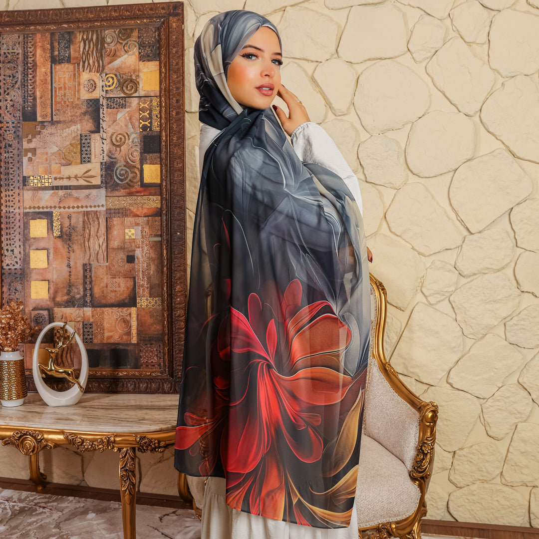 Chiffon Hijab -Printed