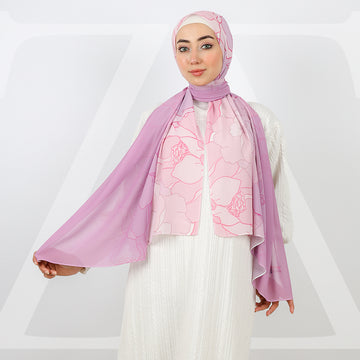 Mini Chiffon Hijab -Printed