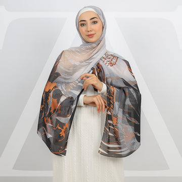 Mini Chiffon Hijab -Printed