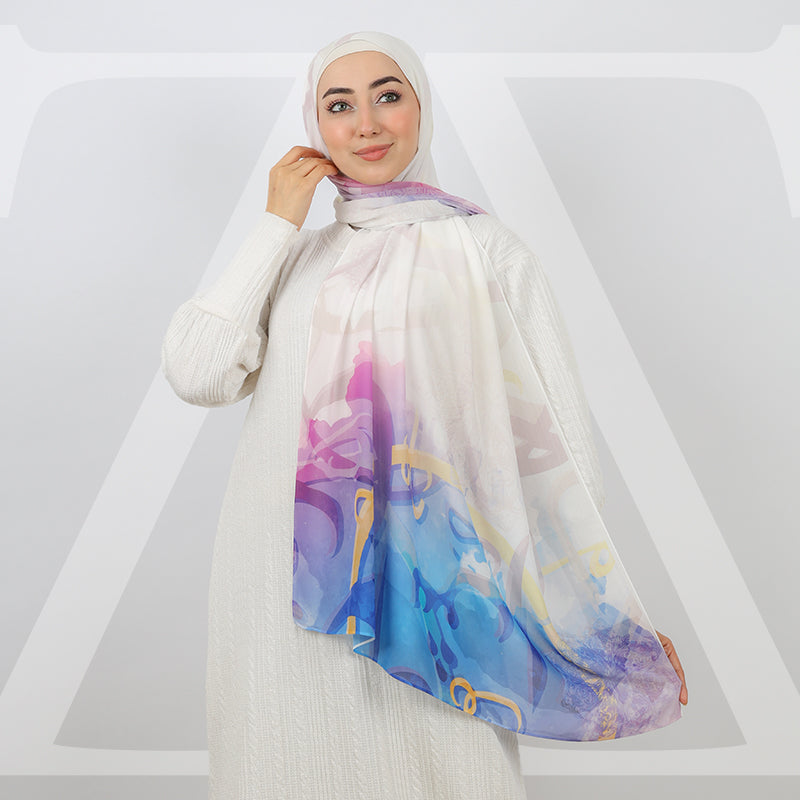 Mini Chiffon Hijab -Printed