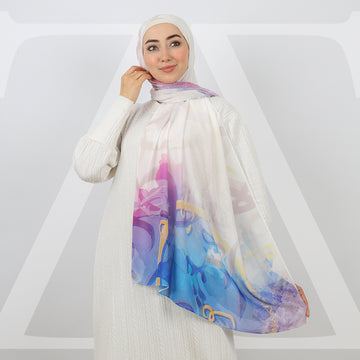 Mini Chiffon Hijab -Printed