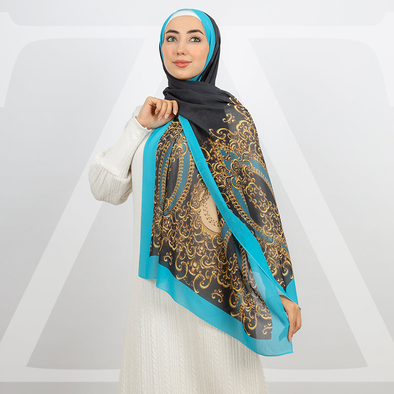 Mini Chiffon Hijab -Printed