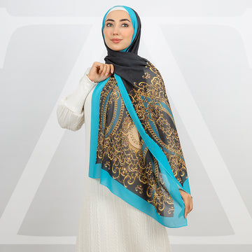 Mini Chiffon Hijab -Printed