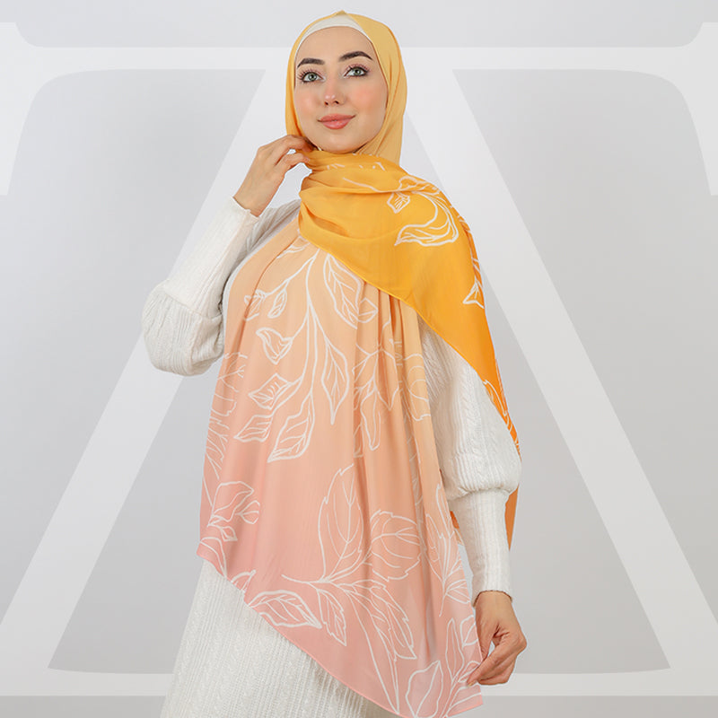 Mini Chiffon Hijab -Printed