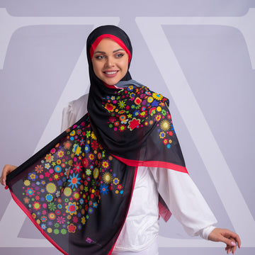 Mini Chiffon Hijab -Printed