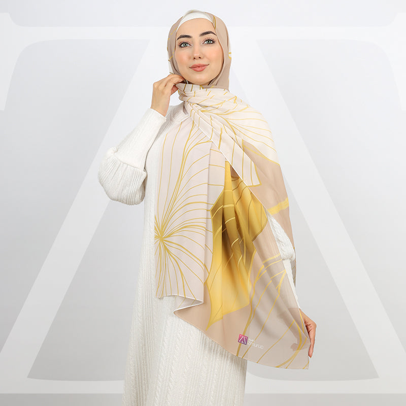Mini Chiffon Hijab -Printed