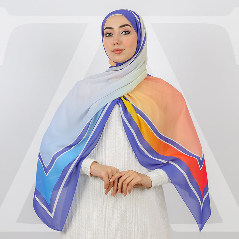 Mini Chiffon Hijab -Printed