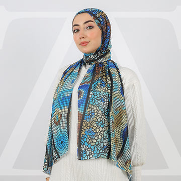 Mini Chiffon Hijab -Printed