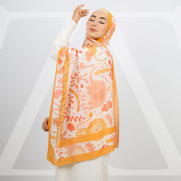 Mini Chiffon Hijab -Printed