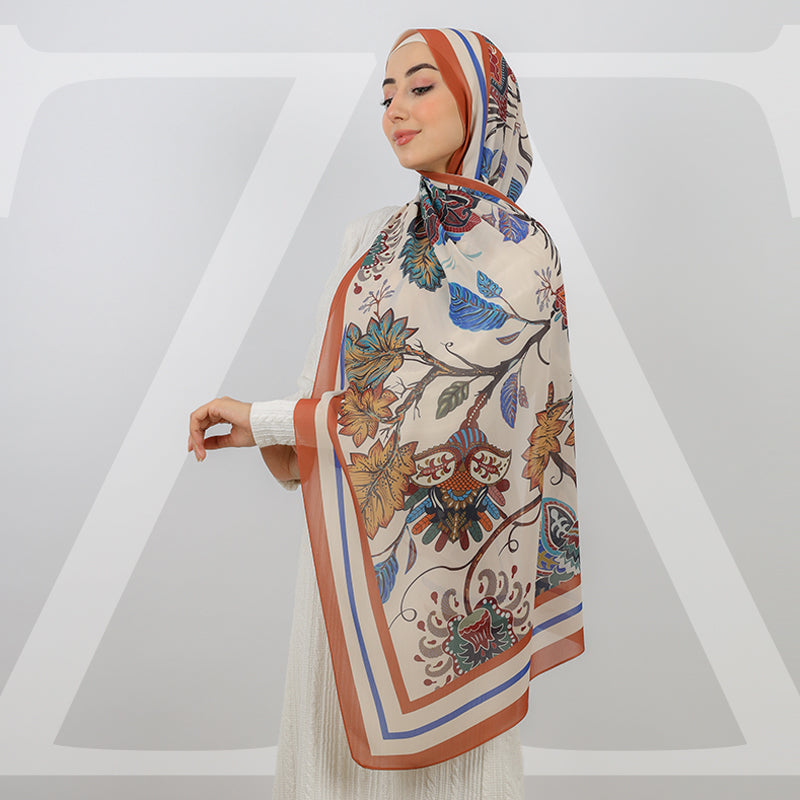 Mini Chiffon Hijab -Printed