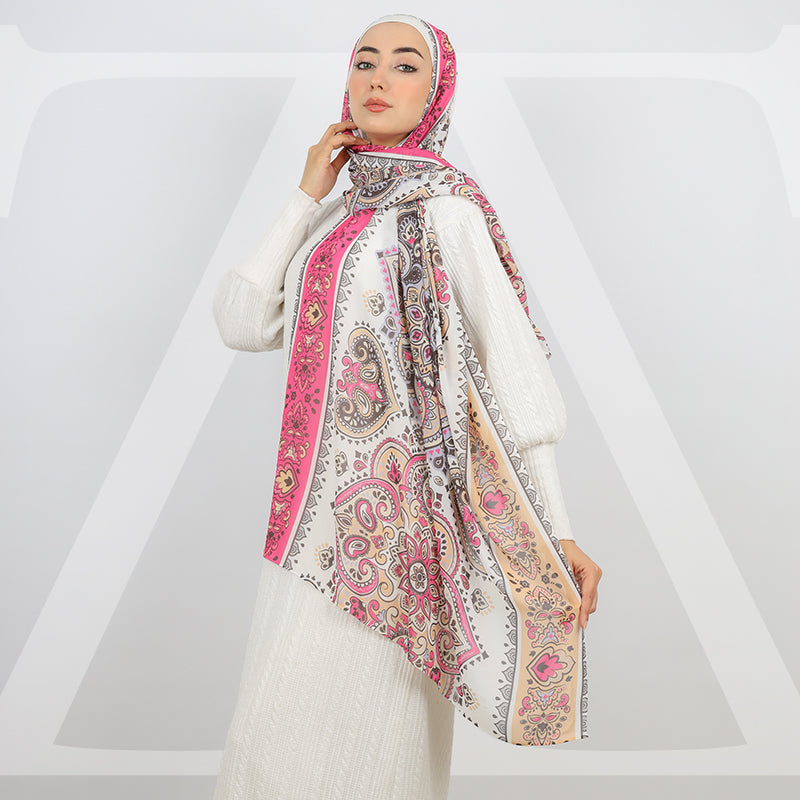 Mini Chiffon Hijab -Printed
