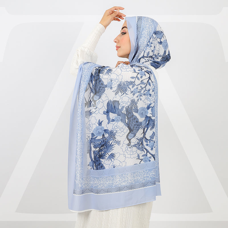 Mini Chiffon Hijab -Printed
