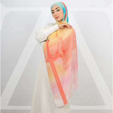 Mini Chiffon Hijab -Printed