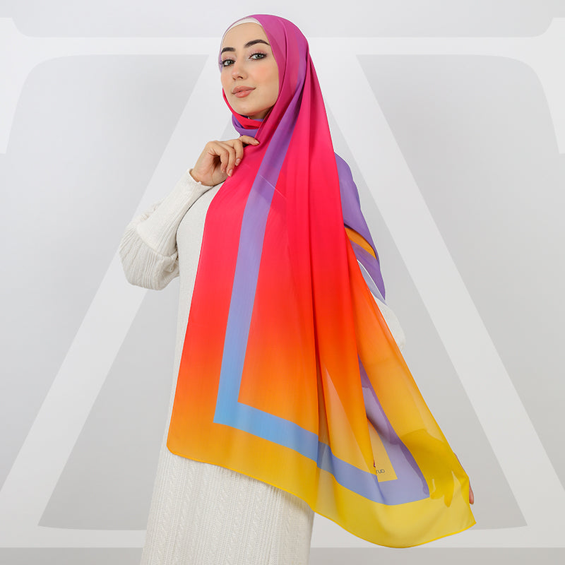 Mini Chiffon Hijab -Printed