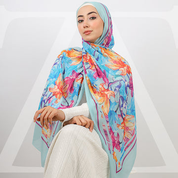 Mini Chiffon Hijab -Printed