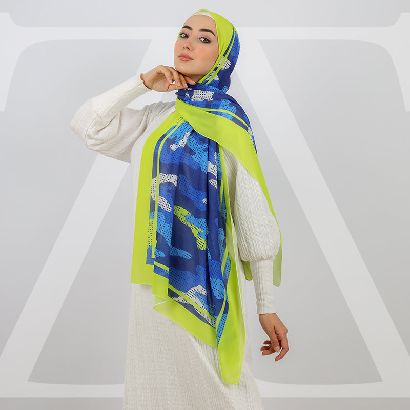 Mini Chiffon Hijab -Printed