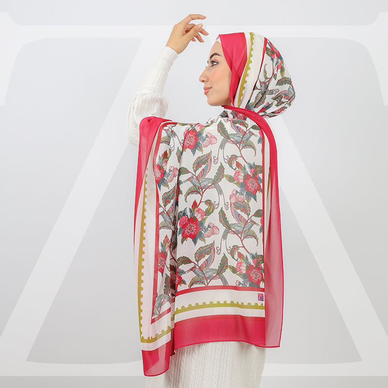 Mini Chiffon Hijab -Printed