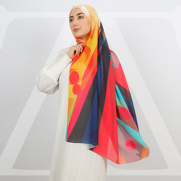Mini Chiffon Hijab -Printed